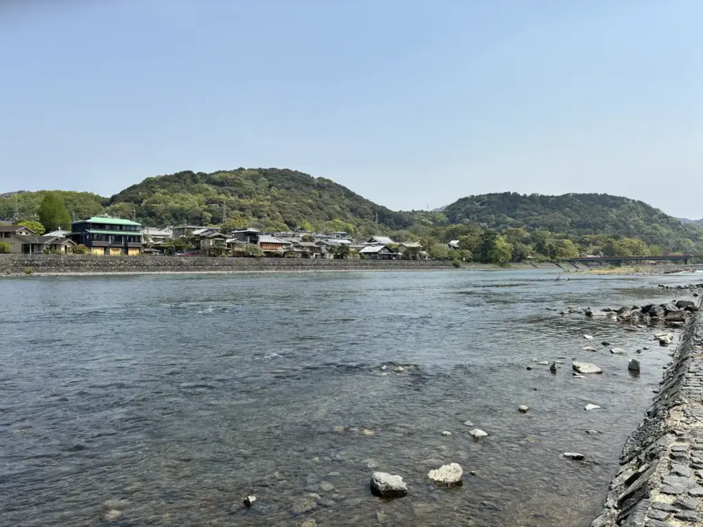宇治川沿い