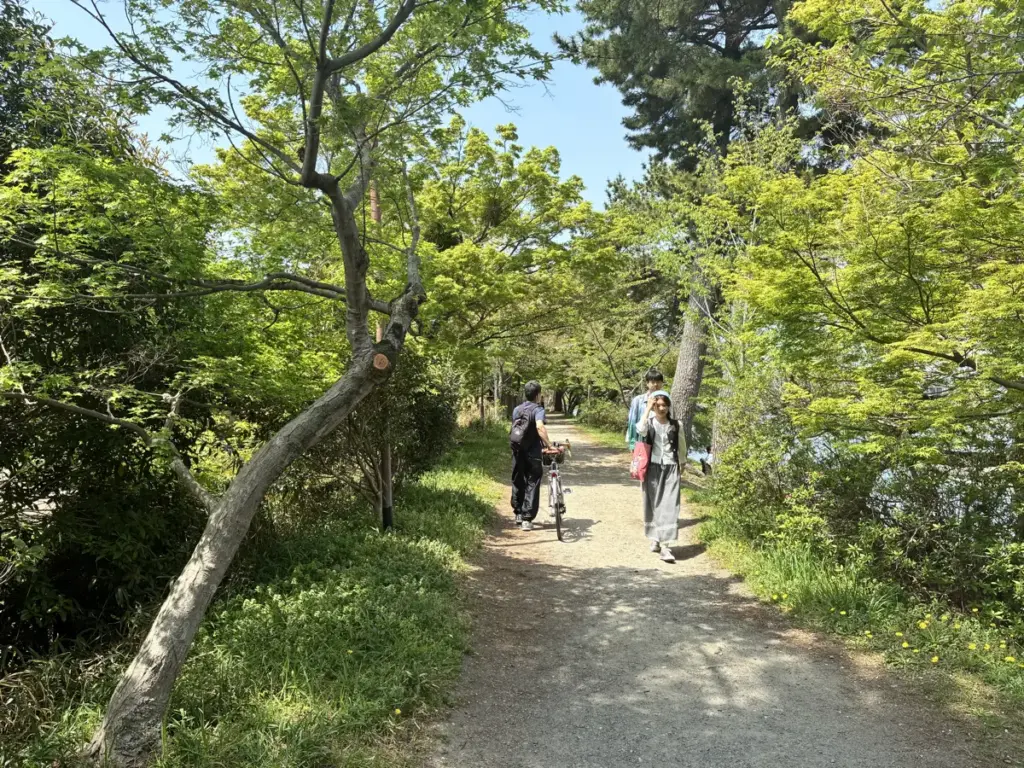 宇治川沿い